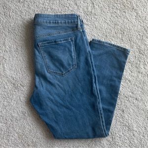 Mid-Rise Straight Jeans